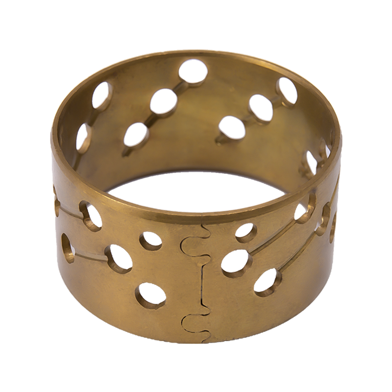 HZ092 Sárgaréz olajhornyos monometál réz persely